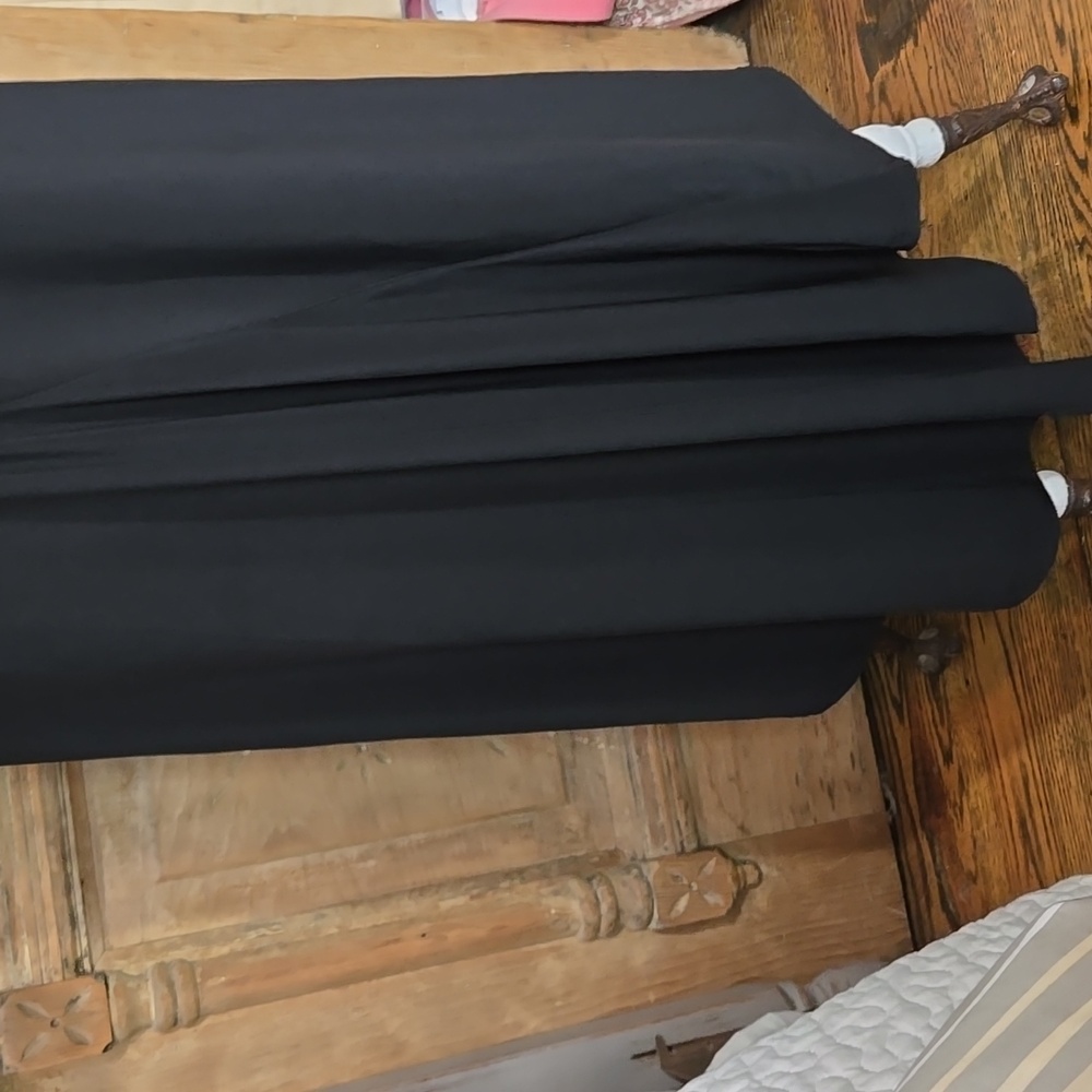 Spense Black and Silver Pleated 3/4 Sleeve Dress In Size 18W - Picture 6 of 9